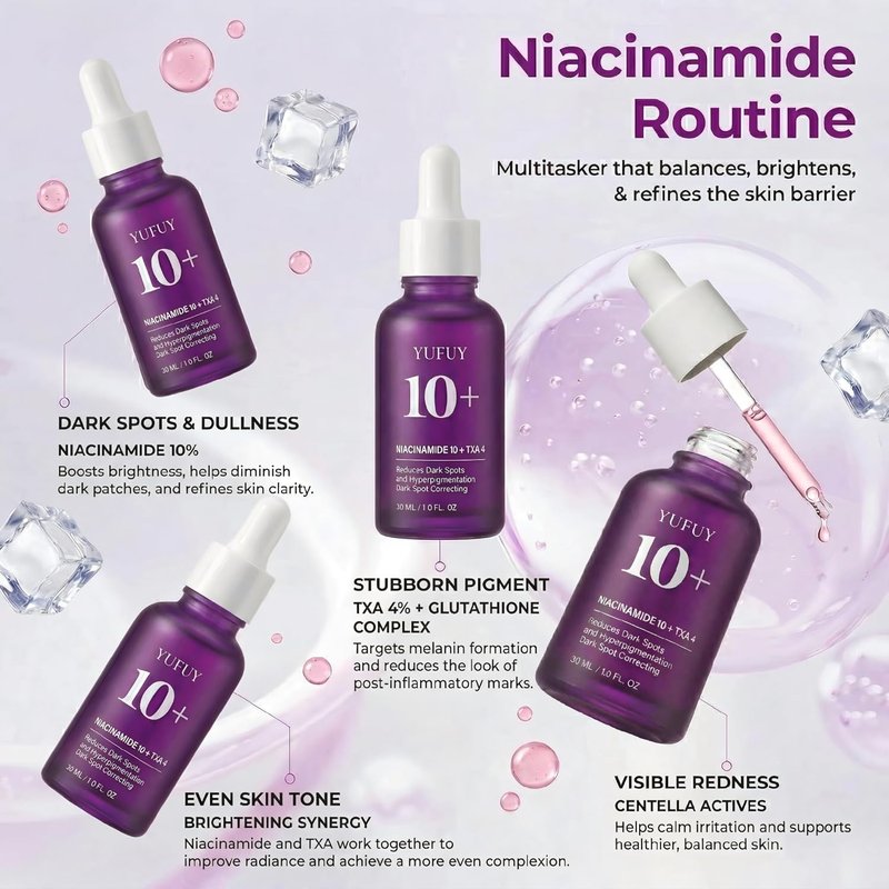 Niacinamide 10% & TXA 4% Serum - Korean Dark Spot Corrector for Glass Skin | Pore Care for Sensitive Skin (30ml)