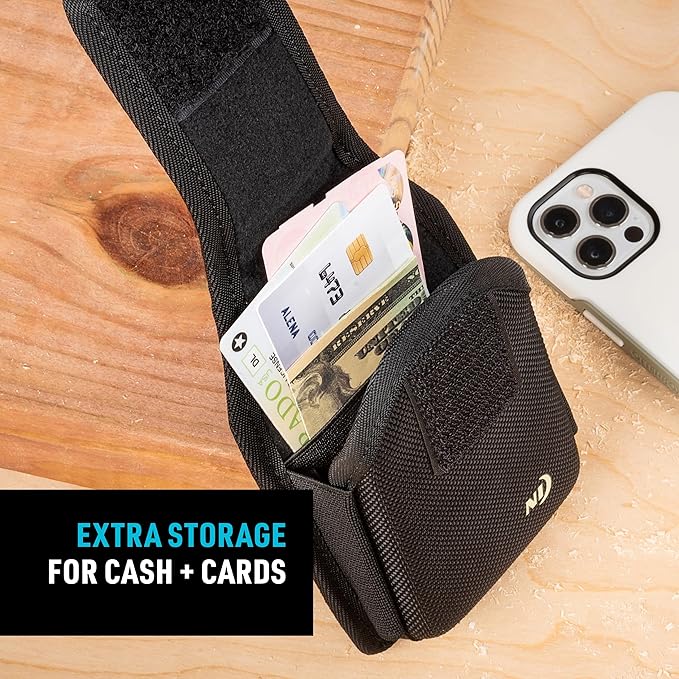 Nite Ize Clip Case Hardshell Universal Rugged Holster - Belt Clip Phone Case for Easy Access - Heavy Duty & Protective - Multi-Purpose - Durable Design - Hardshell Vertical, XL