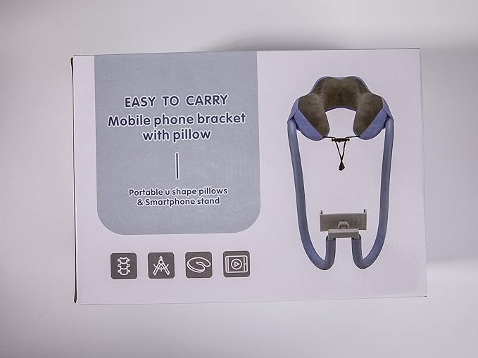 MoKo Neck Phone Holder, Lazy Gooseneck Phone Pillow Holder Bracket, 360°Rotate Phone Tablet Stand for 5.5-11" Device, fits iPhone 17/17 Air/17 Pro/17 Pro Max, iPhone 16/Pro/Pro Max/Plus, iPhone 15/Pro