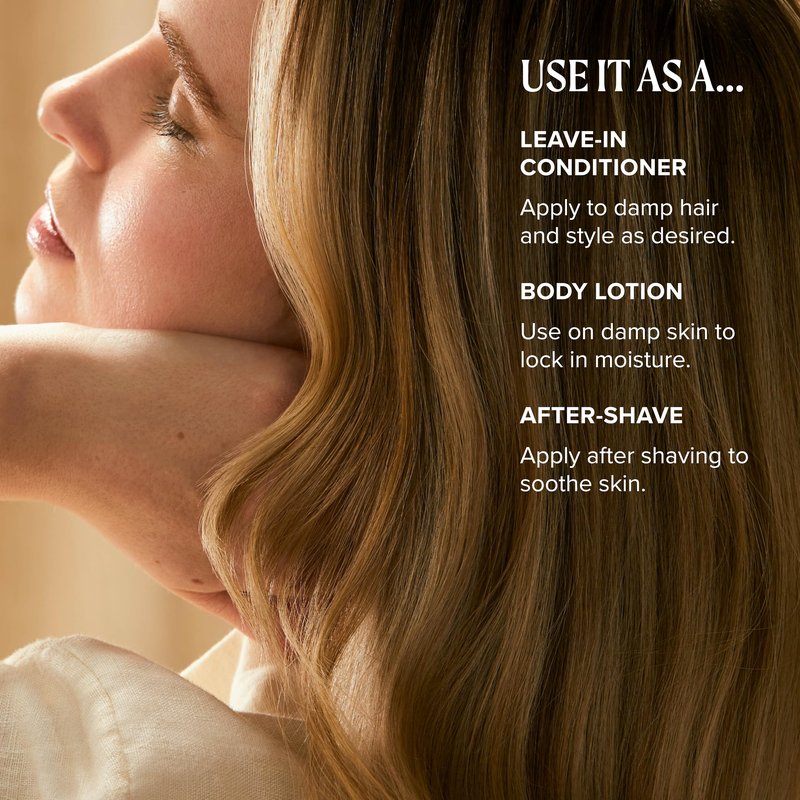 Tea Tree Hair and Body Moisturizer Leave-In Conditioner, Body Lotion, After-Shave Cream, For All Hair + Skin Types, 2.5 fl. oz.