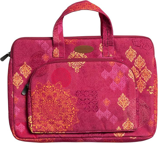Maison d'Hermine Laptop Bag with Pocket Upto 15.5 inch Stain and Water Repellent Cotton Canvas Spring Summer (Versailles)