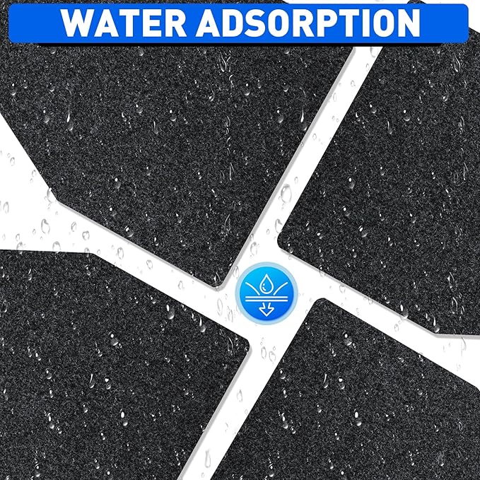 ToLanbbt 12PCS Urinal Mats for Men Bathroom Non-Slip Urinal Floor Mats Water Absorption Urinal Pads for Mens Room Disposable Commercial Toilet Urine Mats for Men’s Bathroom Restroom, Dark Gray