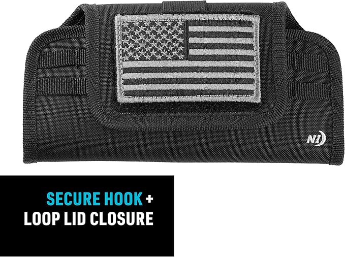 Nite Ize Clip Case Horizontal Universal Phone Holster - XXL - USA Patch