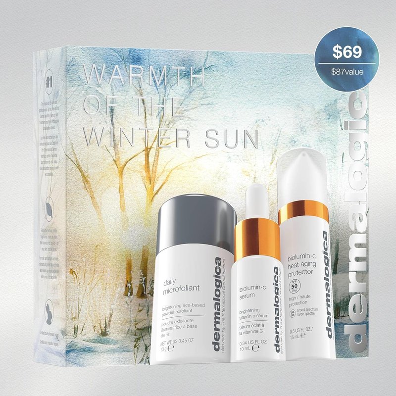 Dermalogica Travel-Sized Skin Care Set | Exfoliants, Serum & SPF Moisturizer for Radiant Skin