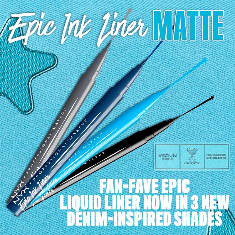 NYX Epic Ink Liner | Waterproof Matte Liquid Eyeliner - Deep Navy
