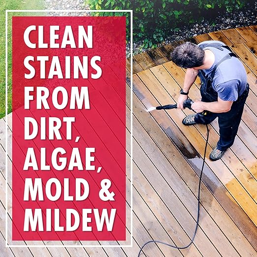30 SECONDS Outdoor Cleaner 2 Pack with Hose End Sprayer - Cleans Stains from Algae, Mold and Mildew on Vinyl Siding, Deck, Patio, Brick and More