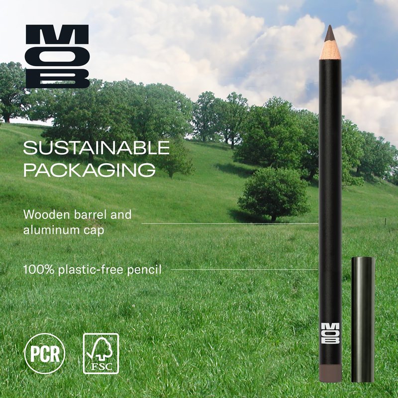 MOB Beauty Smooth Precision Waterproof Lip Liner, M159 Cool-Toned Taupe, 100% Natural Formula Long-Wearing Lip Pencil, Taupe Lip Liner, Plastic-Free, Vegan, Cruelty Free