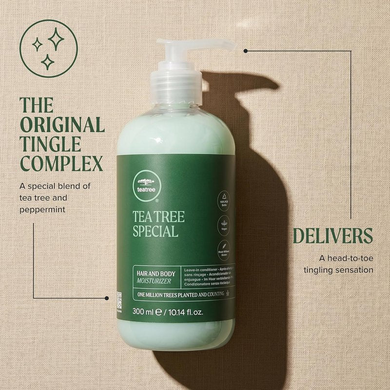 Tea Tree Leave-In Conditioner & Body Lotion - Moisturizer for All Hair & Skin Types