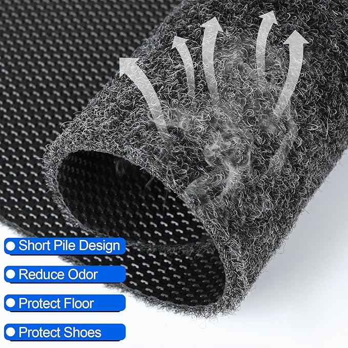 ToLanbbt 8PCS Urinal Mats for Men Bathroom Non-Slip Urinal Floor Mats Water Absorption Urinal Pads for Mens Room Disposable Commercial Toilet Urine Mats for Men’s Bathroom Restroom, Dark Gray