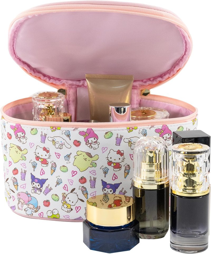 Hello Kitty Makeup Bag - Cute Travel Toiletry Organizer for Women & Girls | Ideal for Kids, Stylish Cosmetic Case