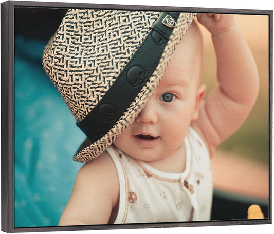 P&L ART. Personalized Custom Canvas Prints: Photo On Canvas Transform Your Photos into Stunning Framed Wall Art Digitally Printed Photo To Canvas Ideal for Home Decor Gifts Keepsakes Black 24X32