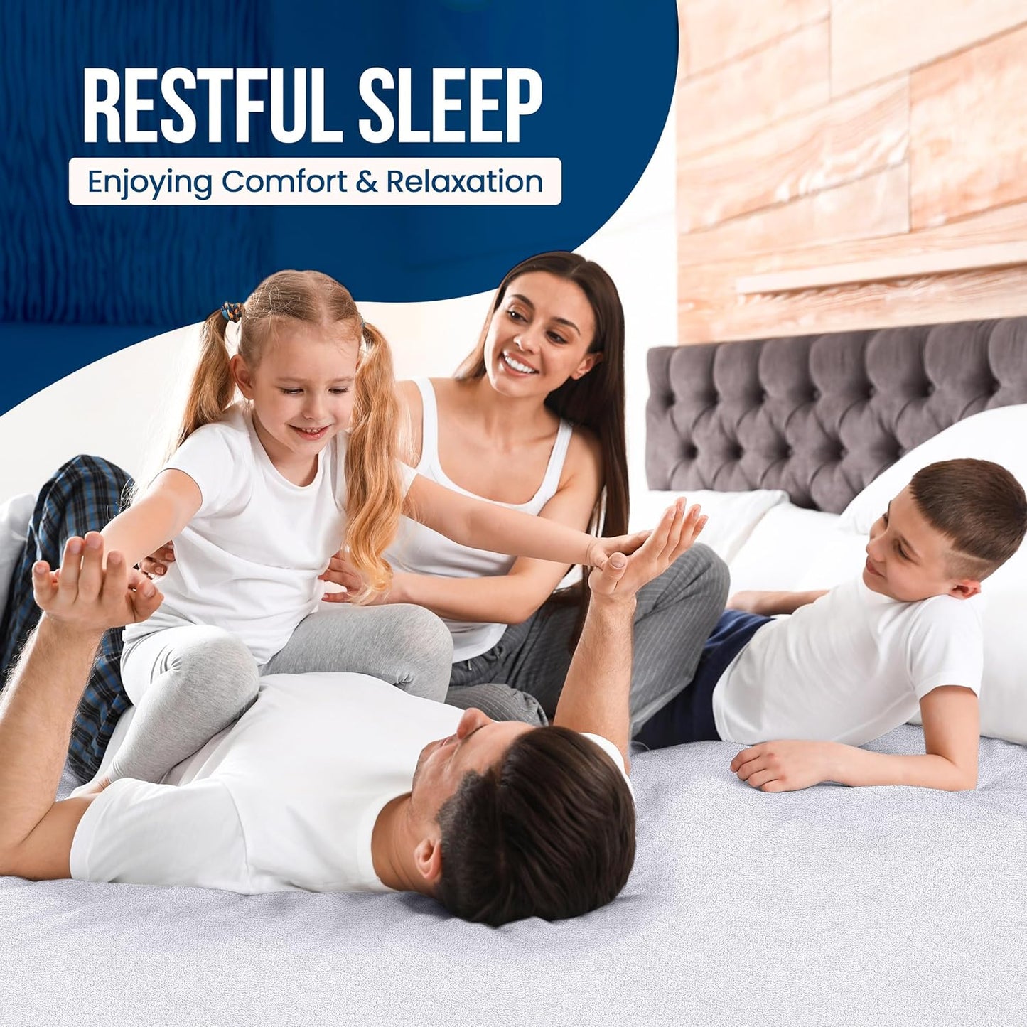 Utopia Bedding Queen Size Waterproof Mattress Protector - Premium 200 GSM Terry Cover | Soft & Breathable with Deep Pockets (White)