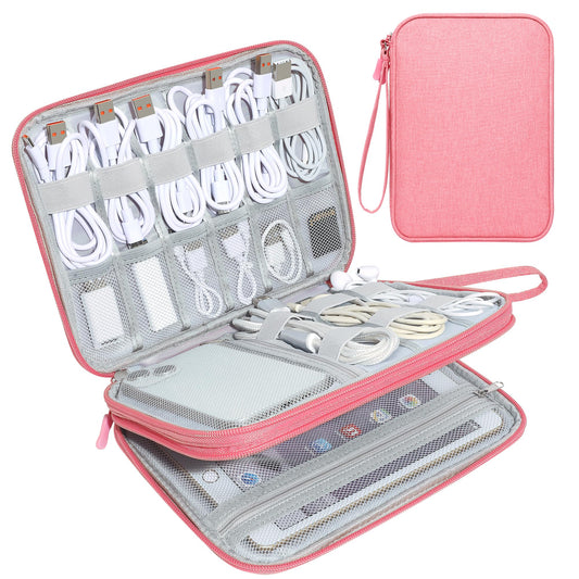 CILLA Electronics Organizer Travel, Travel Cord Organizer Case, Compact Electronics Accessories Bag for Cable, Cord, Charger, Phone