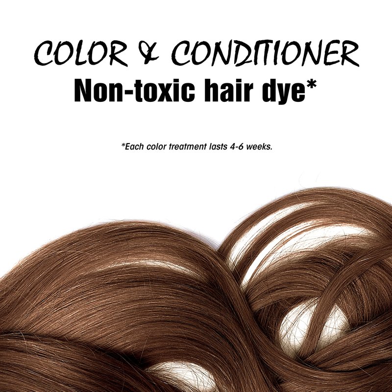 Light Mountain Henna Hair Color & Conditioner - Medium Brown Hair Dye for Men/Women, Organic Henna Leaf Powder and Botanicals, Chemical-Free Semi-Permanent Hair Color, 4 Oz (Pack of 3)