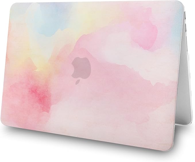 KECC Ultra Thin Case for MacBook Pro 13 inch 2026 2025-2016 Release M2 M1 Chip, Lightweight Plastic Hard Shell for MacBook Pro 13” + Keyboard Cover + Sleeve, Pink Mist