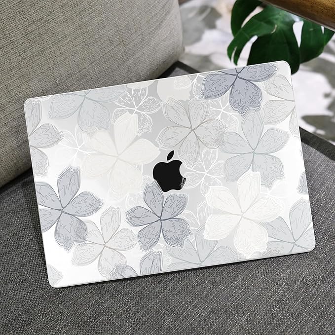 MEEgoodo for MacBook Air 13 inch Case 2021 2020 2019 2018 Released A2337 M1 A2179 A1932 with Touch ID, Plastic Hard Shell & Keyboard Cover Compatible with MacBook Air 13.3, Multicolored Roses