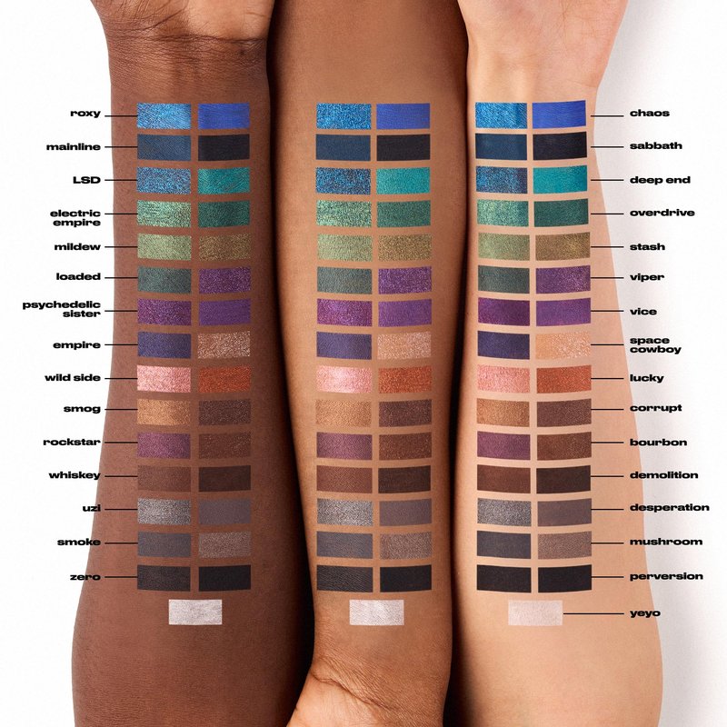 URBAN DECAY 24/7 Glide-On Waterproof Eyeliner Pencil - Smudge-Proof, Long-Lasting, Transfer-Proof, Up to 16HR Wear, Smooth No-Tug Formula, Psychedelic Sister (Bright Purple Shimmer) - 0.04 oz