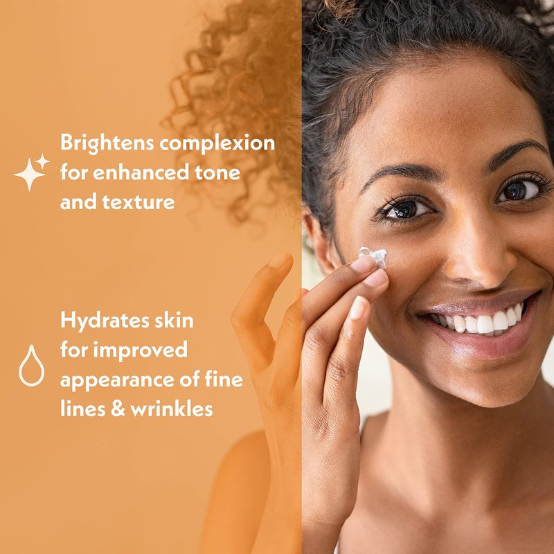 Eve Hansen Vitamin C Night Cream for Face and Neck - Hydrating, Brightening, Anti-Aging Moisturizer for Mature, Dry Skin - Non-Greasy - 2 oz