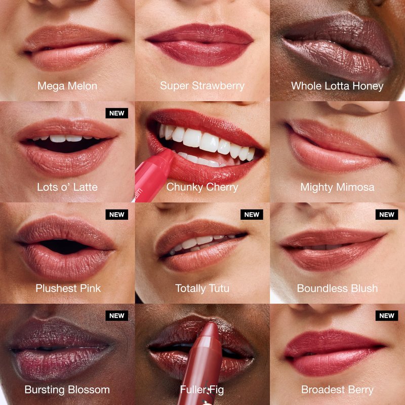Clinique Chubby Stick Tinted Lip Colour Balm | With Shea Butter | Moisturizing + Hydrating | Natural-Looking Lip Tint, Boundless Blush