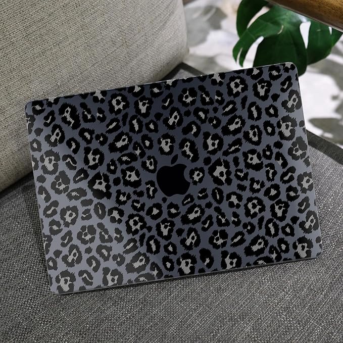 MEEgoodo Case for M5/M4/M3/M2 MacBook Air 13 inch Case 2026 2025 2024 2022, Fit Model A3449/A3240/A3113/A2681, Laptop Hard Shell Compatible with MacBook Air 13.6-inch, Snow Leopard Texture
