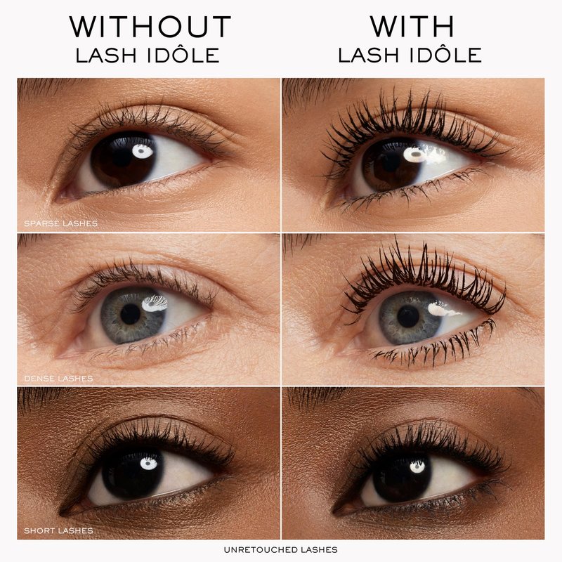 Lancôme Lash Idôle Lash-Lifting & Volumizing Mascara - Black Mascara for Instant Volume, Length & Lift - Smudge Proof & Up To 24H Wear - Black