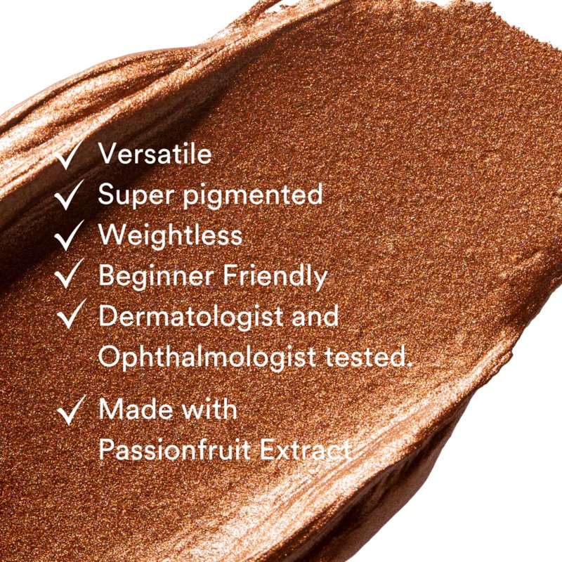 GEN SEE Mixed Media Metallic Liquid Eyeshadow, First Light – High Shine Molten Metal Eye Color, Featherlight Full Coverage Shimmer, Multi-Use Highlight Makeup, Vegan Cruelty-Free, Made in Italy