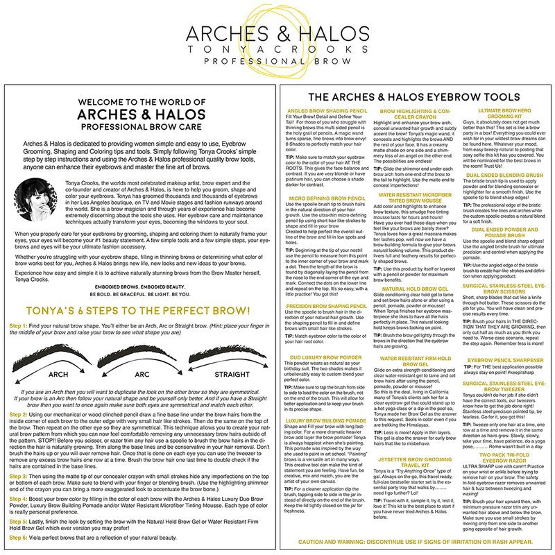 Arches & Halos Micro Defining Brow Pencil - For a Fuller and More Defined Brow, Long-Lasting, Smudge Proof - Vegan and Cruelty Free Makeup - Sunny Blonde, 0.003 oz (Pack of 2)