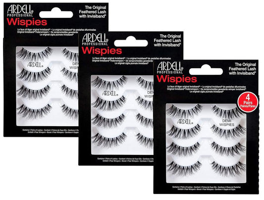 ARDELL Demi Wispies Black Eyelashes - Natural Look Multipack | 3 Pairs