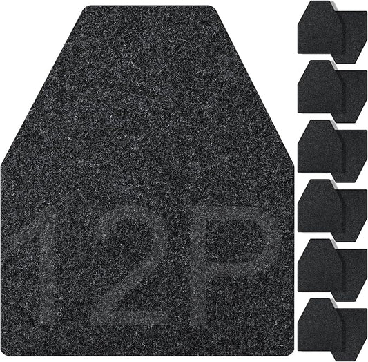ToLanbbt 12PCS Urinal Mats for Men Bathroom Non-Slip Urinal Floor Mats Water Absorption Urinal Pads for Mens Room Disposable Commercial Toilet Urine Mats for Men’s Bathroom Restroom, Dark Gray