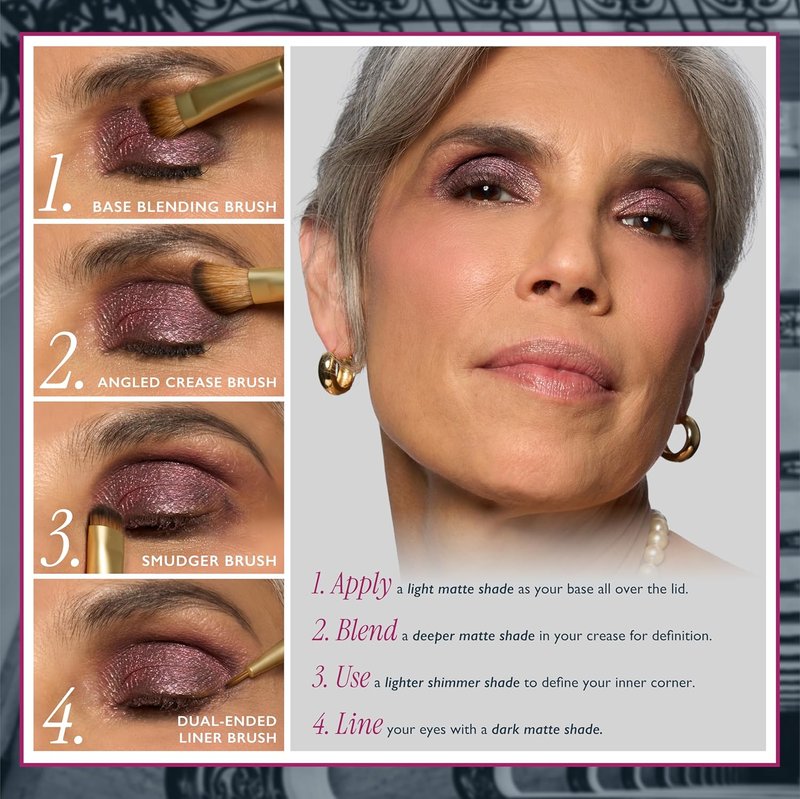 Laura Geller Ultimate Essentials Palette - 31 Baked Eyeshadows + 4PC Eye Brush Set for Flawless Makeup