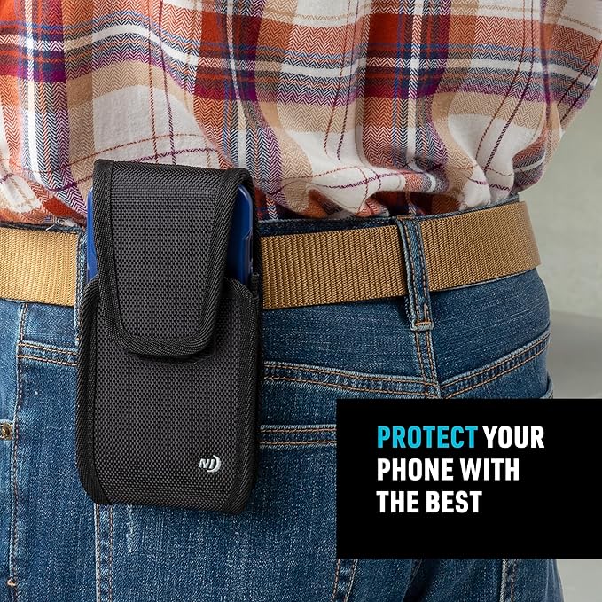 Nite Ize Clip Case Cargo Universal Rugged Holster - Belt Clip Phone Case for Easy Access - Heavy Duty & Protective - Multi-Purpose - Durable Design - Vertical, XL