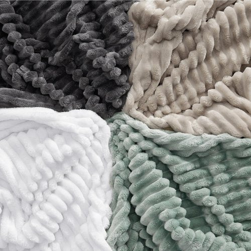Bedsure GentleSoft White Twin XL Blanket for Bed - Cozy Soft Blankets for Women, Cute Small Fleece Throws for Girls, Birthday Gifts for Women Decor Gifts for Mom, Bright White, 66x90 Inches