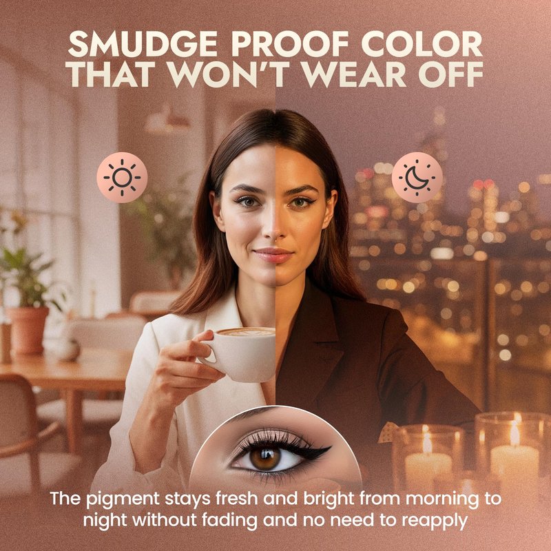 Natural Eyeliner Pencil, Black - Hypoallergenic, Water & Smudge Proof Eyeliner for sharp Lines and Defined Eyes - Long-Lasting, Organic & Cruelty-Free with Jojoba & Castor Oil for Sensitive Eyes