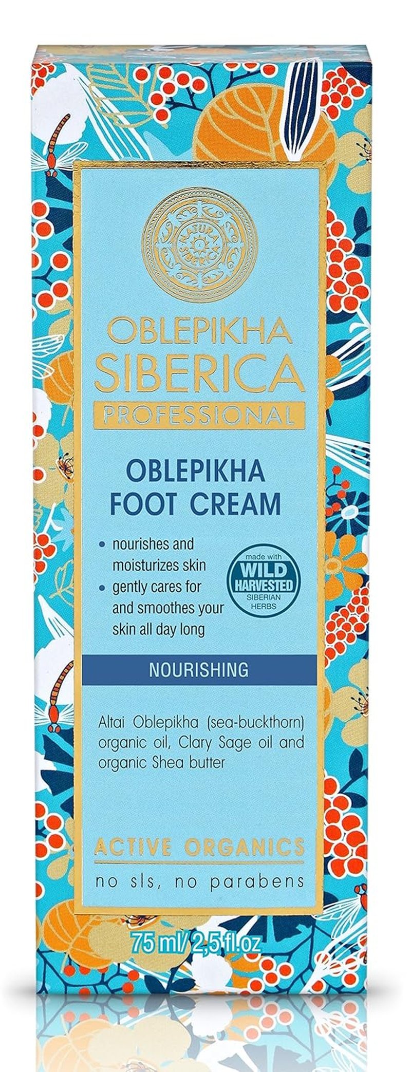 Active Organic Sea Buckthorn Foot Cream - Nourishing Moisturizer | 75ml