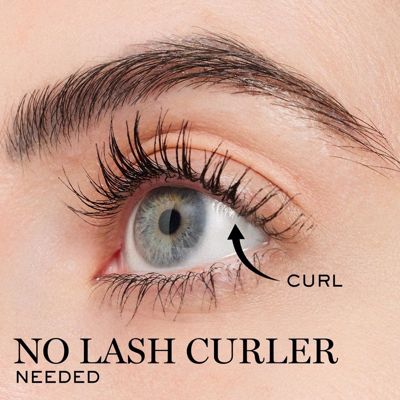 Lancôme Curl Goddess Mascara 01 Black – Volumizing & Curling Mascara for Dramatic Lashes, 1.5x Curl Boost, +800% Volume, 30H Hold, Clump-Free, Weightless, Fanned-Out Lashes, Full Size
