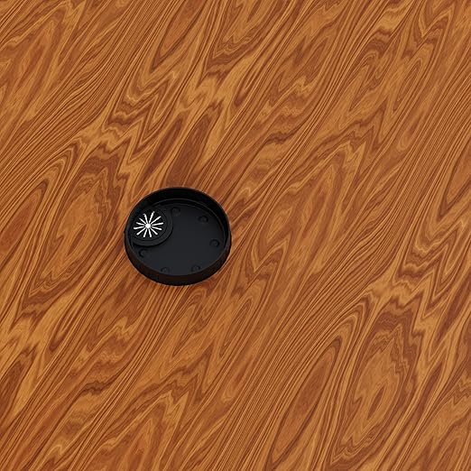 Skweawert Desk Grommet 3-1/8 Inch 80mm, Zinc Alloy Computer Desk Wire Hole Cover, Office Desktop Cord Cable Hole Metal Ring, Black
