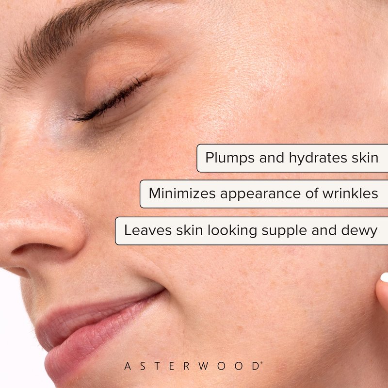 Asterwood Pure Hyaluronic Acid Serum for Face - Plumping, Anti-Aging, Hydrating - Fragrance-Free - 4 Fl Oz