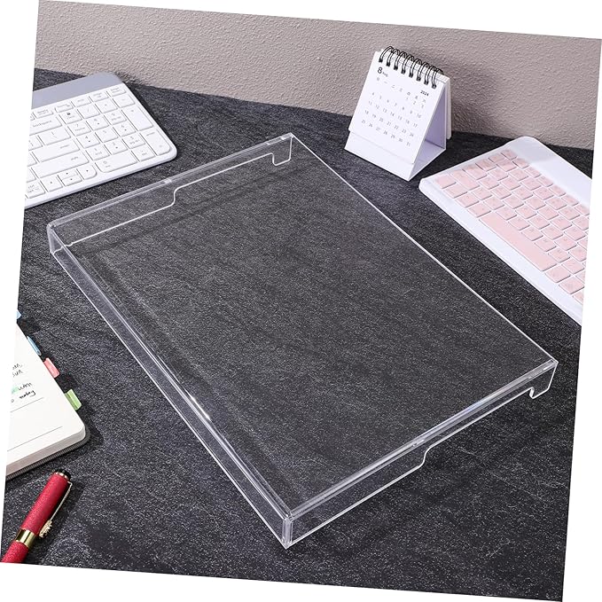 Holibanna Transparent Keyboard Protector Cover 13.78X9.84 Inch Waterproof Dust Hood for Laptop and Desktop Versatile Keyboard Accessory