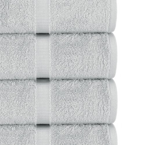Chakir Turkish Linens | Hotel & Spa Quality 100% Cotton Premium Turkish Towels | Soft & Absorbent (8-Piece Towel Sets, Silver Gray)