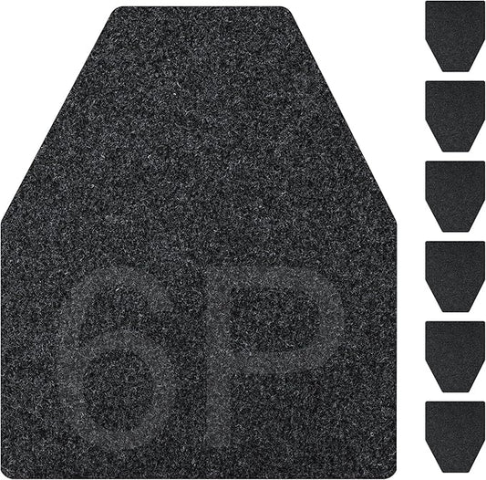 ToLanbbt 6PCS Urinal Mats for Men Bathroom Non-Slip Urinal Floor Mats Water Absorption Urinal Pads for Mens Room Disposable Commercial Toilet Urine Mats for Men’s Bathroom Restroom, Dark Gray