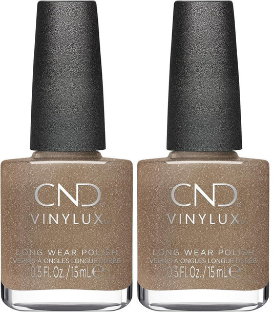CND Vinylux Longwear Metallic Nail Polish, Gel-like Shine & Chip Resistant Color, 0.5 Fl Oz (Pack of 2)