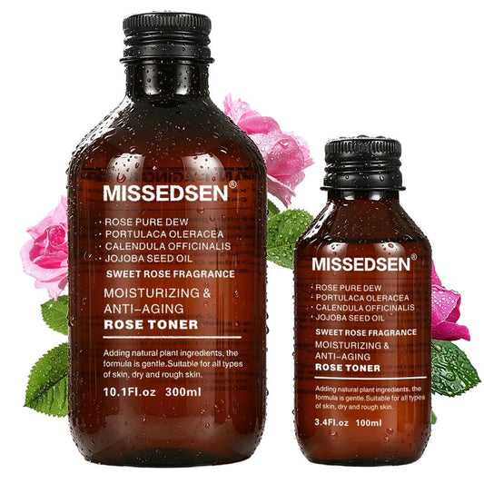 MISSEDSEN Rose Water Face Toner, Moisturizing & Anti-Aging for All Skin Types (13.5Fl oz)