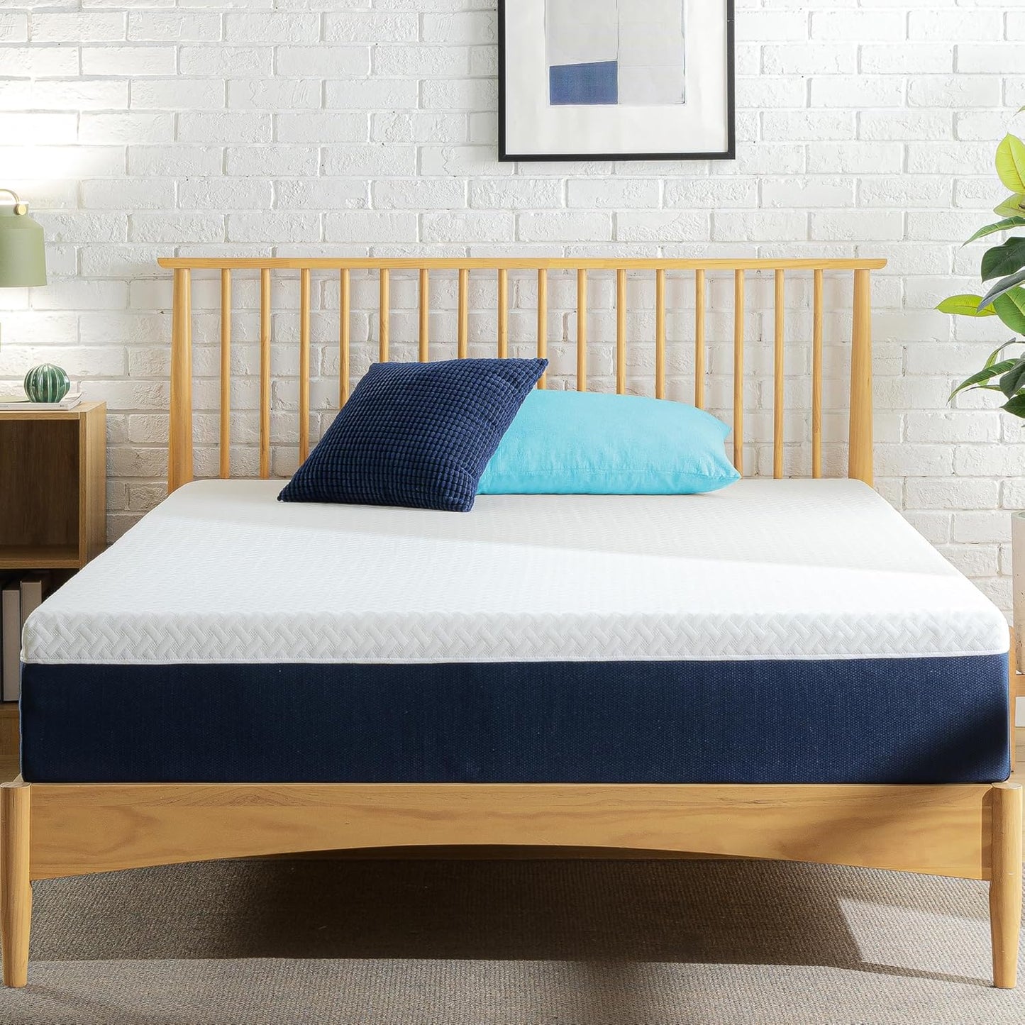 ZINUS 10 Inch Queen Hybrid Mattress - Cooling Comfort, Medium Firm, Fiberglass Free, Motion Isolation