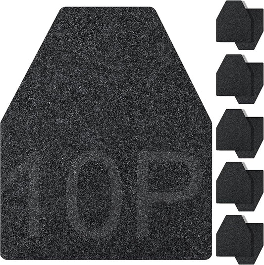 ToLanbbt 10PCS Urinal Mats for Men Bathroom Non-Slip Urinal Floor Mats Water Absorption Urinal Pads for Mens Room Disposable Commercial Toilet Urine Mats for Men’s Bathroom Restroom, Dark Gray