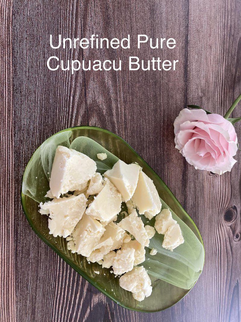 Oslove Organics Cupuacu butter -Pure and Natural 8oz Fresh, Rich and Creamy in DIY mixes | Vegan butter | Use for whipped body butters, salves, lotions & soaps.