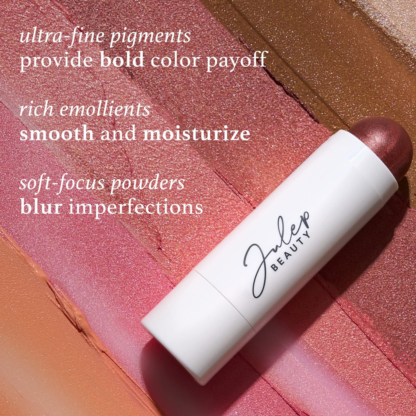 Skip The Brush Contour Duo - Cream to Powder Multi-Purpose Makeup Sticks - Pigmented, Buildable Color for Eyes, Cheeks, and Lips - Melted Cocoa + Golden Guava