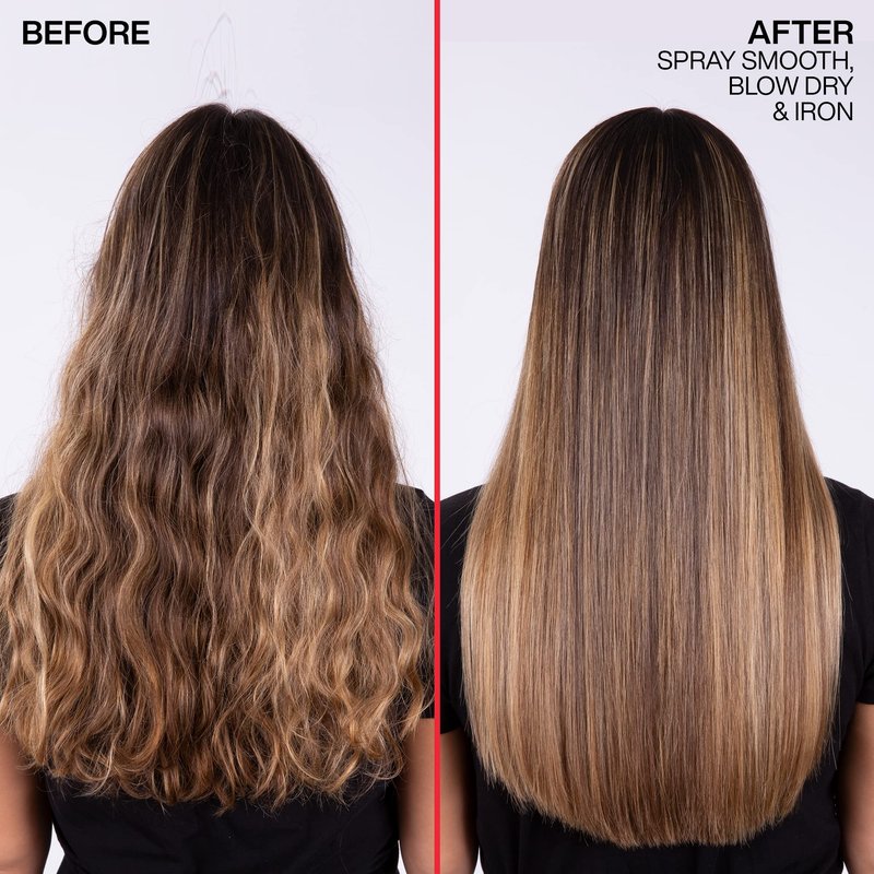 Redken Spray Smooth Anti Frizz Hair Spray | Frizz Control and Heat Protection | Instant Smoother | With Citric Acid | Paraben, Sulfate & Silicone-Free| 2 Oz