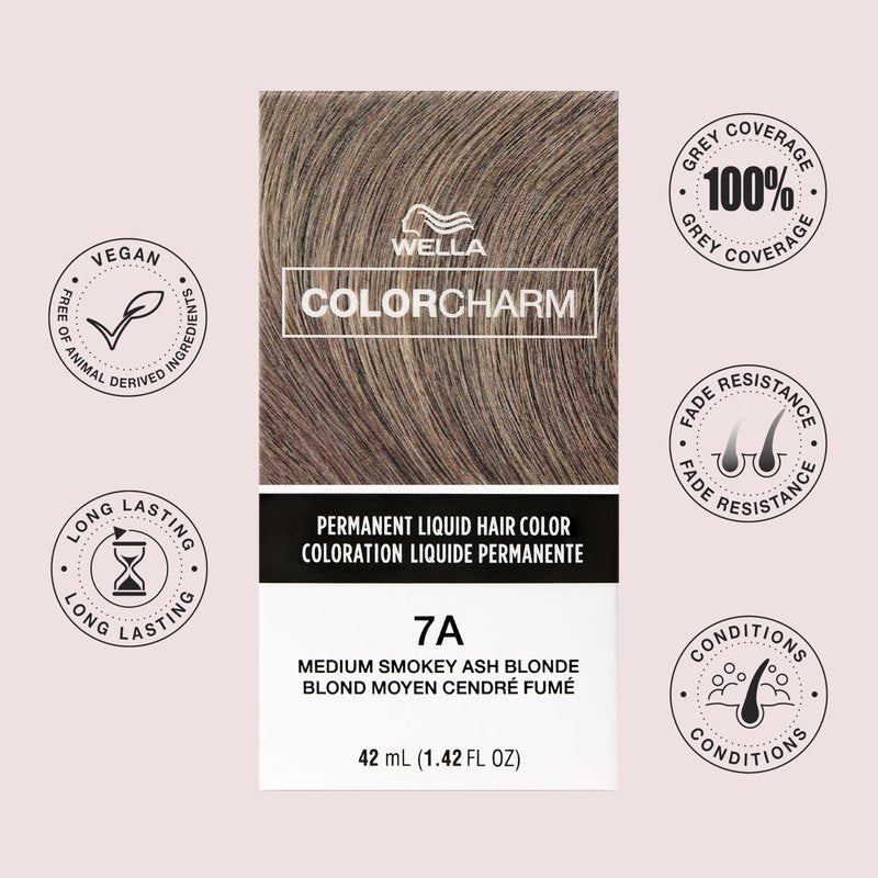 COLORCHARM Permanent Liquid Hair Color | 8N Light Blonde | Up to 100% Gray Coverage | 1.42 Fl Oz