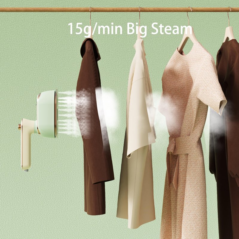 UltLegCreX Portable Travel Steamer for Clothes,800-1150w Foldable Clothes Steamer and Iron,Fast Heat Up,180° Rotatable Handle,Powerful Wrinkle Remover for Home & Travel,Large Ceramic Heat Panel