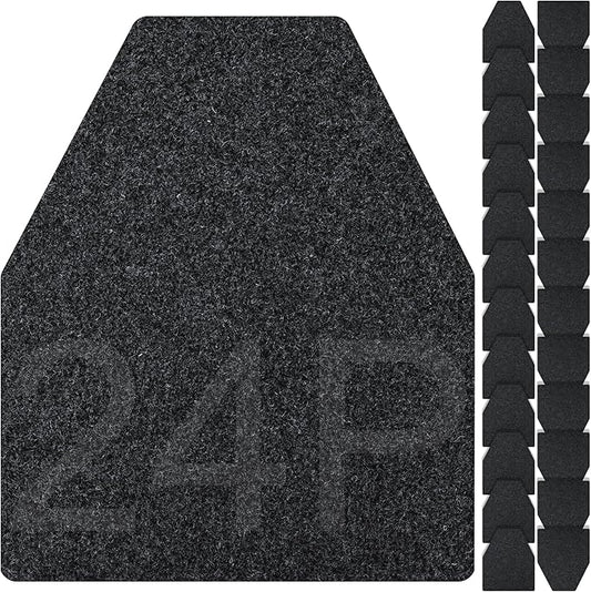 ToLanbbt 24PCS Urinal Mats for Men, Bathroom Non-Slip Urinal Floor Mats Water Absorption Urinal Pads for Mens Room Disposable Commercial Toilet Urine Pads for Men’s Bathroom Restroom, Dark Gray